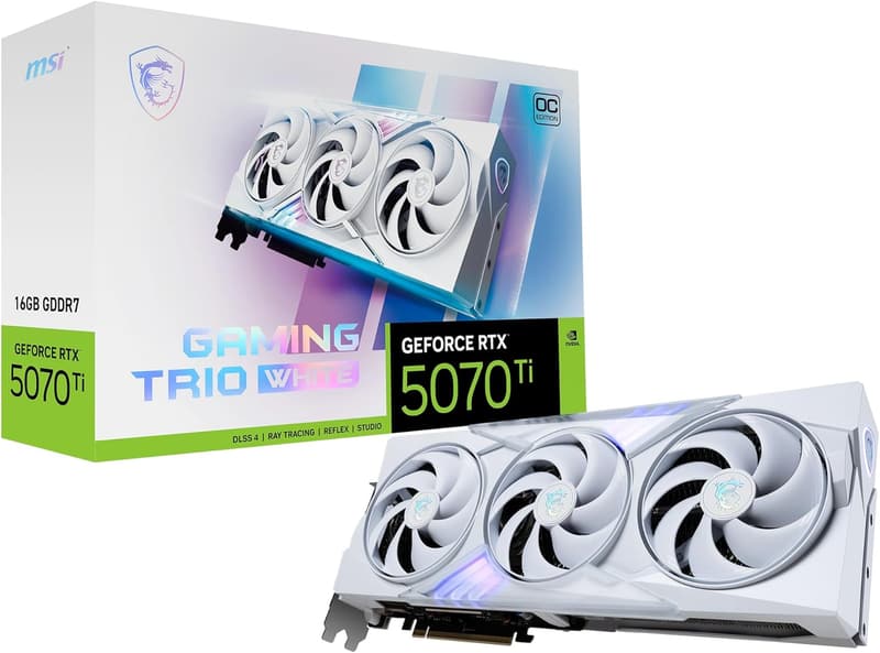 MSI GeForce RTX 5070 Ti 16GB GAMING TRIO OC ホワイト グラフィックスボード