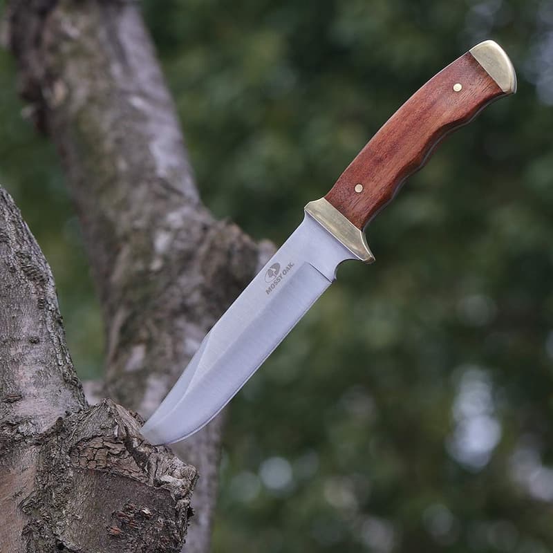 アウトドア用フルタングナイフセット（シースナイフ・折りたたみ）天然ウッドハンドル全長275mm・166mm