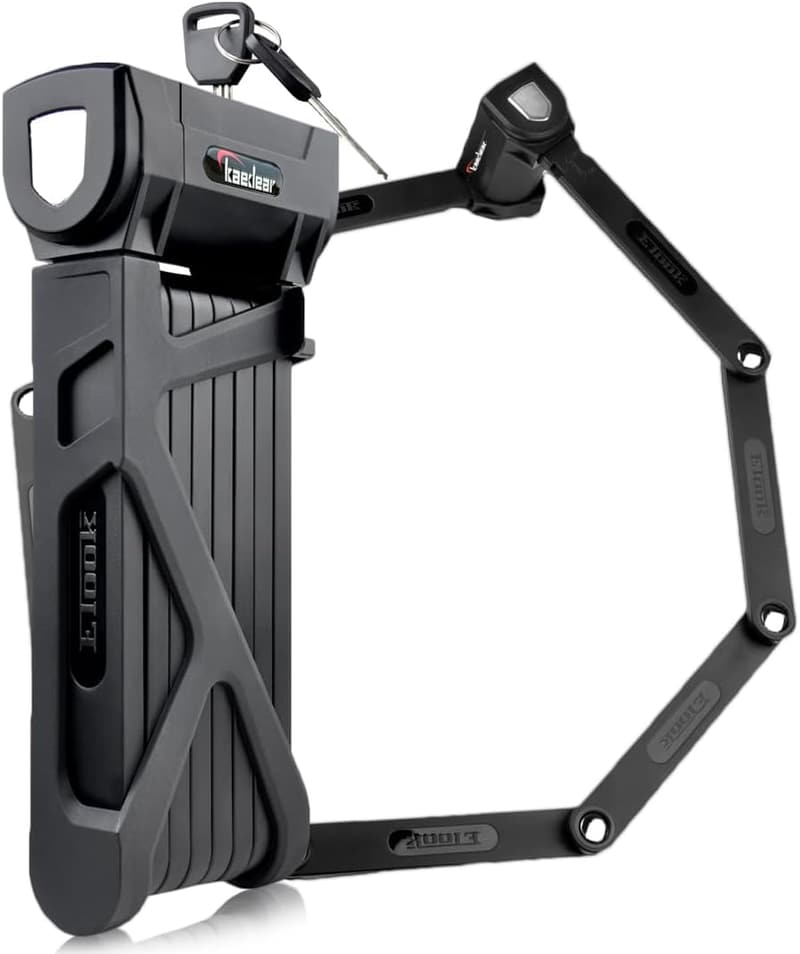 バイク用高耐久ブレードロック 1100mm 鍵付き 盗難防止 ブラック
