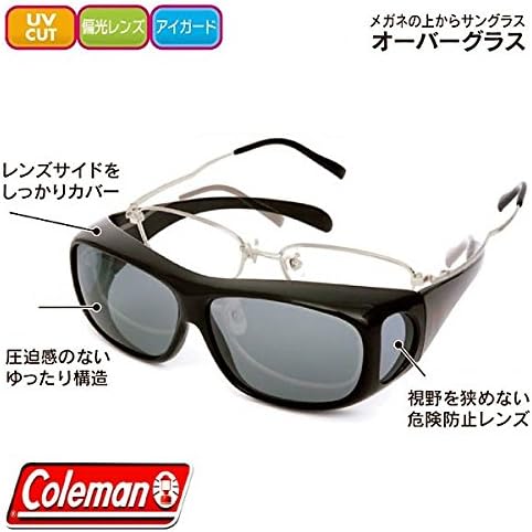偏光オーバーグラス サングラス メガネ対応 クリアレンズ Colema