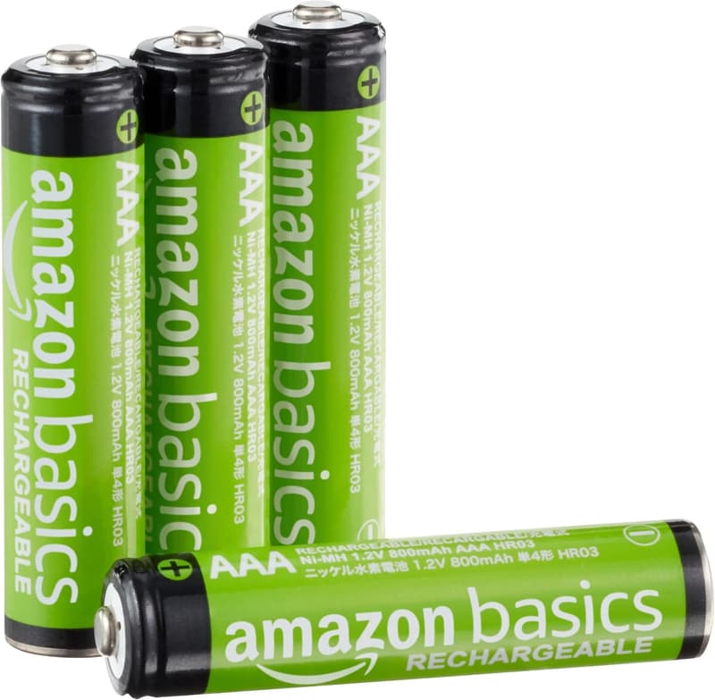 Amazonベーシック 充電式ニッケル水素単4電池 4個セット (最小容量800mAh)
