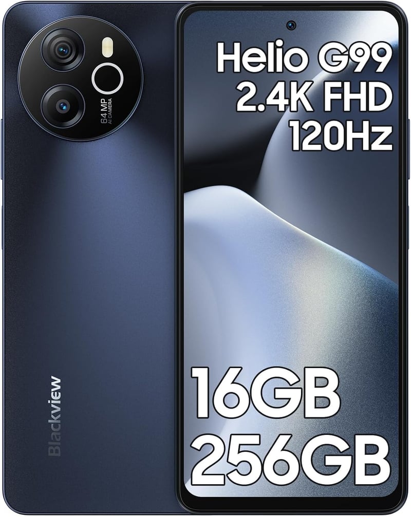 Blackview Shark8 SIMフリースマホ 16GB+256GB Helio G99 6.78インチ 64MPカメラ 5000mAhバッテリー 120Hzディスプレイ