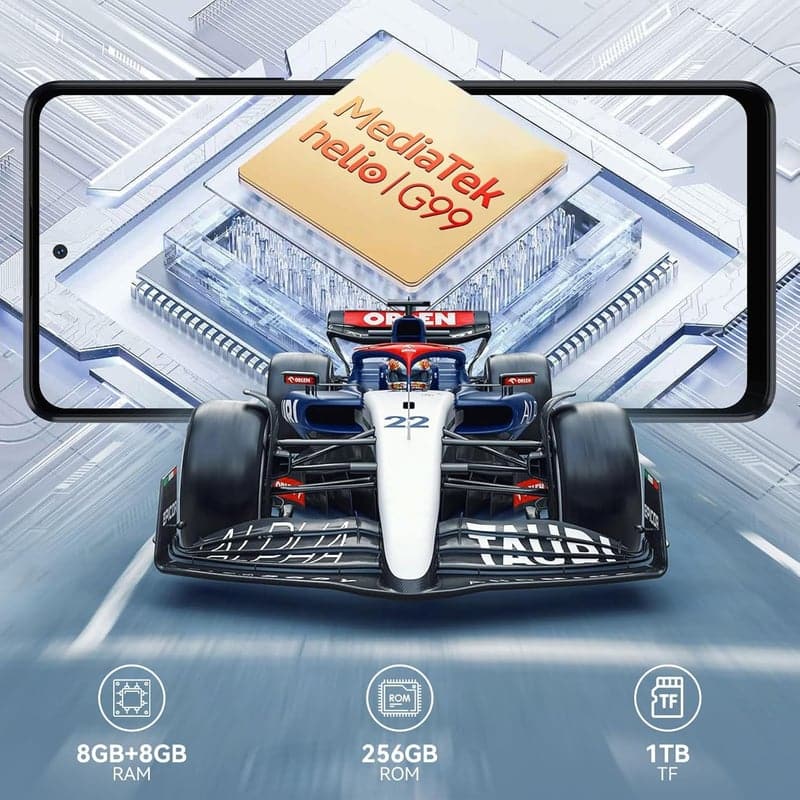 Blackview Shark8 SIMフリースマホ 16GB+256GB Helio G99 6.78インチ 64MPカメラ 5000mAhバッテリー 120Hzディスプレイ