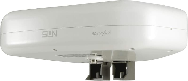 地デジUHFアンテナ ホワイト 屋内・屋外兼用 ブースタ内蔵 SDA-5-2-S 75×275×125mm