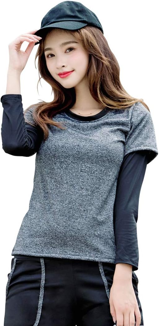 ママ向け体型カバー4点セット水着(長袖ラッシュガード・レギンス・スポーツブラ・サーフパンツ)