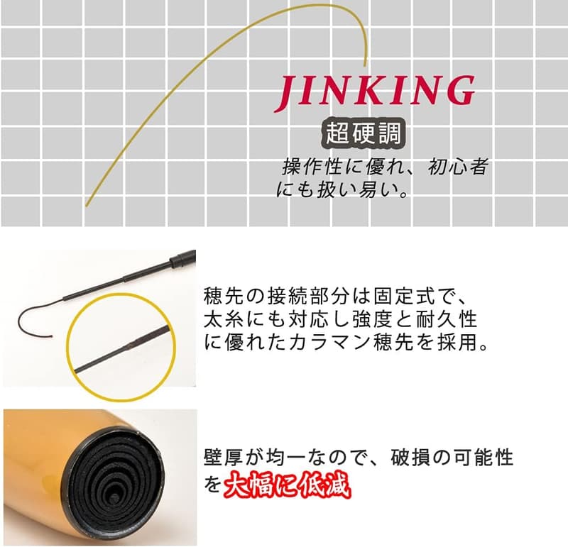 渓流釣り用超軽量延べ竿 1.8m～4.5m コンパクト設計 高炭素素材