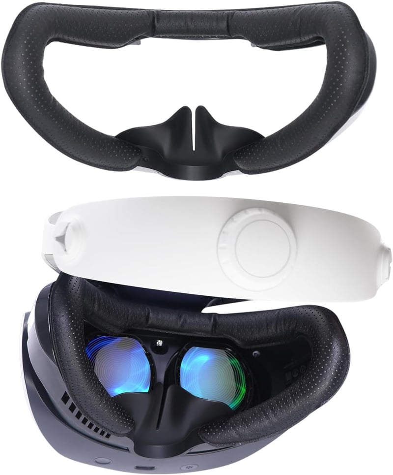 PS VR2対応 通気性レザー製フェイスパッド クッション交換用 VRアクセサリー