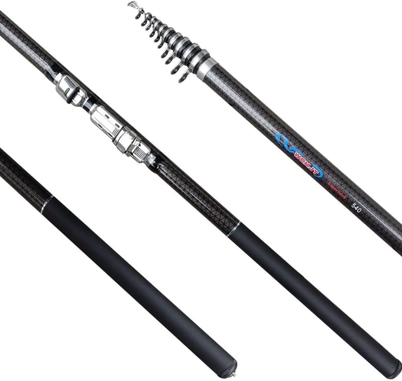 携帯型炭素製伸縮釣り竿（3.6m～7.2m）専用収納袋付・海淡水両用