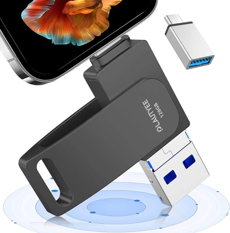 「初心者向け 128GB USBメモリ USB3.0 高速 スマホ写真保存用」