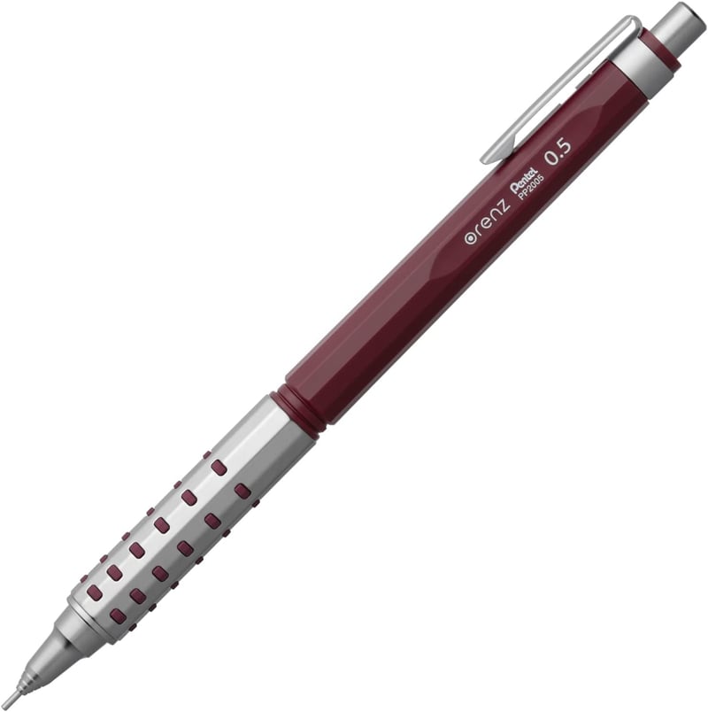 ぺんてる オレンズAT 0.5mm シャープペンシル ダークレッド