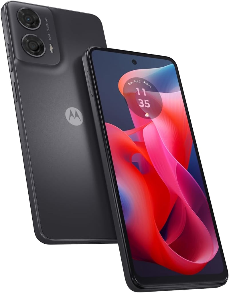 SIMフリースマホ Motorola moto g24｜8GB/128GB｜マットチャコール｜NFC対応｜6.6インチ｜IP52防水防塵｜大容量5,000mAhバッテリー