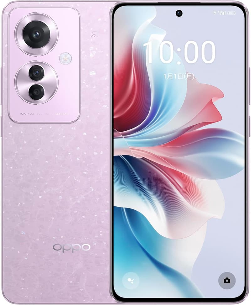 OPPO Reno 11 A 5G スマートフォン 日本語版 6.7インチ OLED ディスプレイ 6400万画素 120Hz 67W 急速充電 おサイフケータイ 8GB RAM 128GB ROM