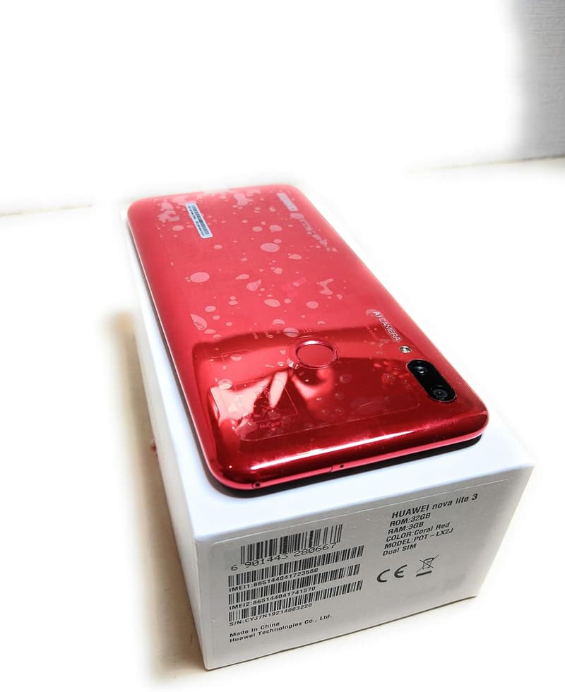 HUAWEI nova lite 3 コーラルレッド SIMフリースマートフォン