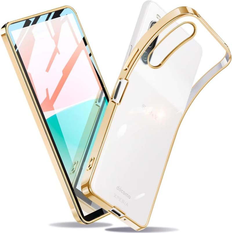 Xperia 10 IV 用クリアケース 薄型 TPU 軽量 衝撃吸収 ストラップホール付き