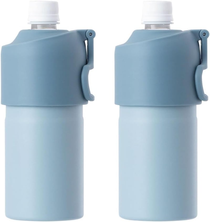 保冷・保温ペットボトルホルダー2個セット｜500ml・650ml対応｜ベビーブルー