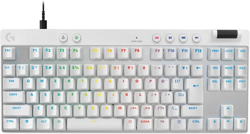 ゲーミング用テンキーレスキーボード Logicool G PRO X TKL LIGHTSYNC RGB 日本語配列