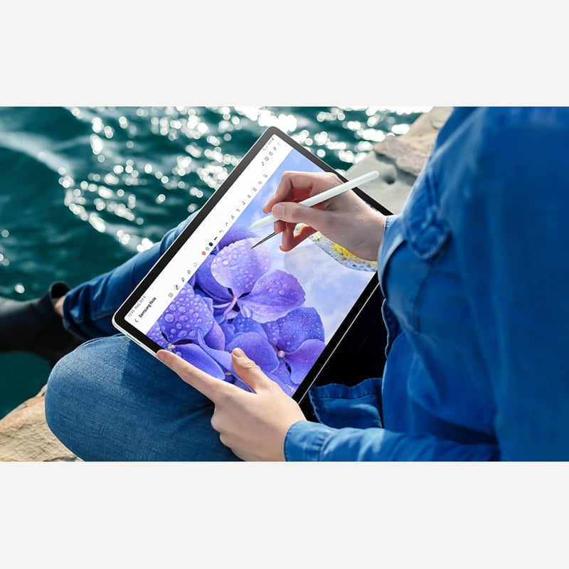 Samsung Galaxy Tab S9 FE+ 12.4インチ 256GB Android タブレット シルバー US版