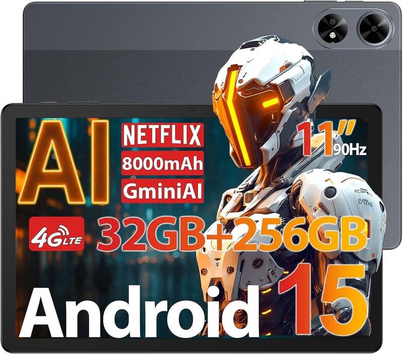 【DOOGEE G6+ Android 15 AIタブレット 11インチ 32GB/256GB/2TB拡張対応】