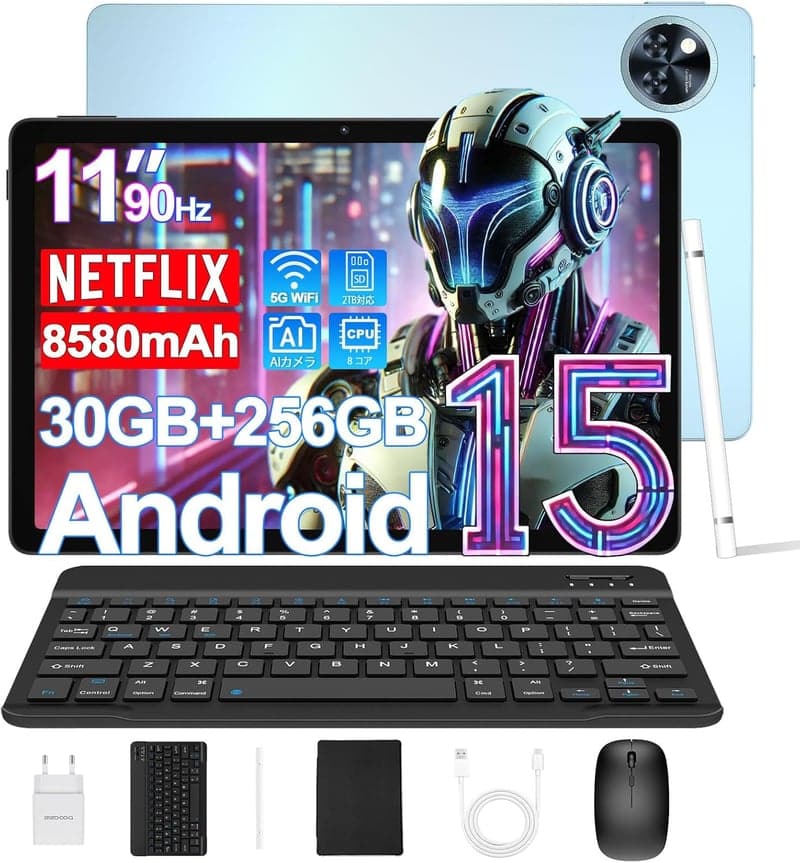 DOOGEE U11 PRO 11インチタブレット - 30GB+256GB、5G Wi-Fi、90Hzリフレッシュレート、8580mAhバッテリー