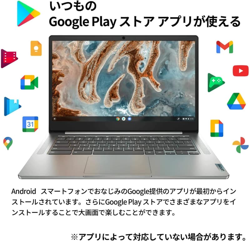 Lenovo Chromebook IdeaPad Slim 360 (14インチ FHD IPS) グレー【ChromeOS】