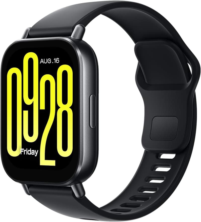 Redmi Watch 5 Active ミッドナイトブラック - 24時間心拍数モニタリング、Bluetooth通話、18日間バッテリー