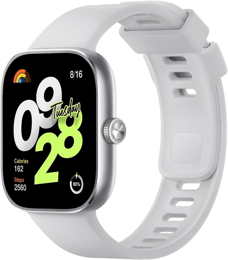 シャオミ Redmi Watch 4 スマートウォッチ 20日間バッテリー持続 GPS・Bluetooth通話・Alexa対応 シルバーグレー