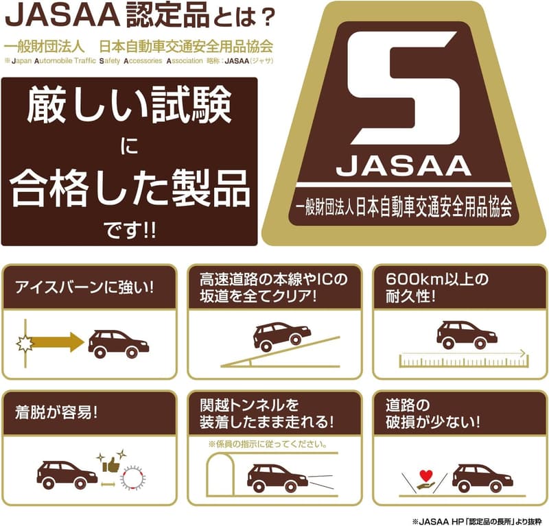 非金属タイヤチェーン JASAA認定 日本製 バイアスロン QE2L 165/65R13対応