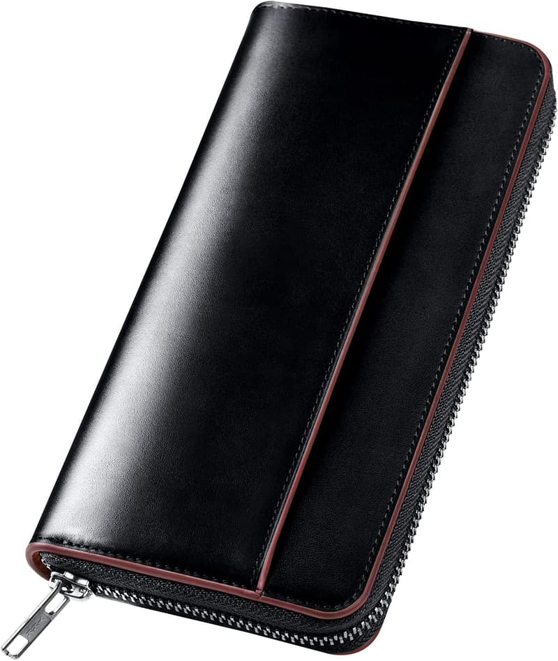 父の日 メンズ 栃木レザー 長財布 本革 大容量 ブラック