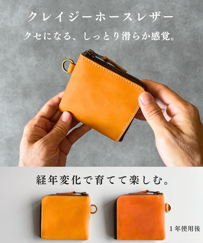 コンパクトメンズ小銭入れ コインケース ブラック