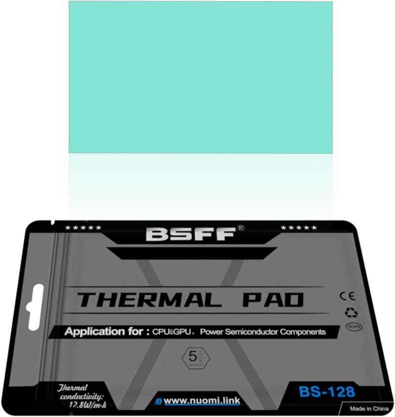 シリコーン製サーマルパッド 高温耐性 ノートパソコン用 (80x40x1.5mm)