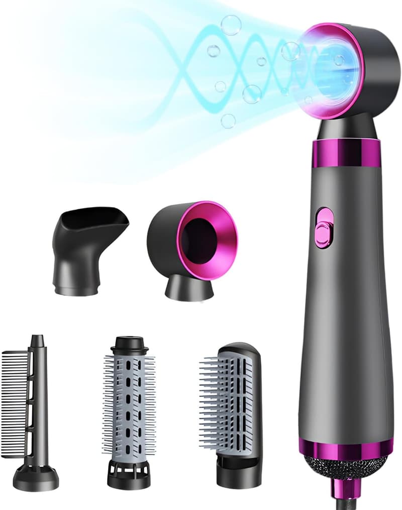 大風量マイナスイオンヘアドライヤー 1200W 3段階調節機能 速乾 スタイリング簡単 フューシャ