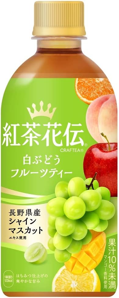 紅茶花伝 クラフティー 白ぶどうフルーツティー 440mlPET 24本入