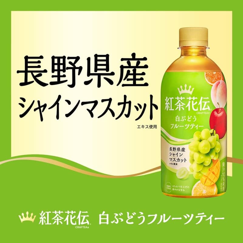 紅茶花伝 クラフティー 白ぶどうフルーツティー 440mlPET 24本入