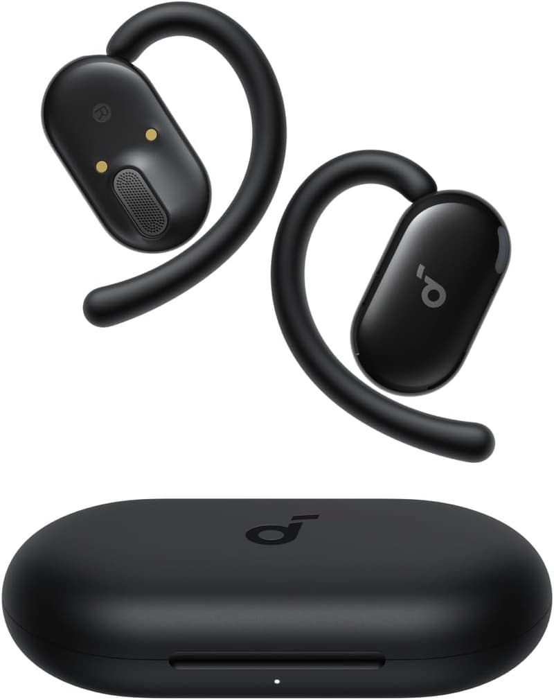 Anker Soundcore V20i【オープンイヤー型Bluetoothワイヤレスイヤホン / IP55防塵防水 / 最大36時間再生】ブラック