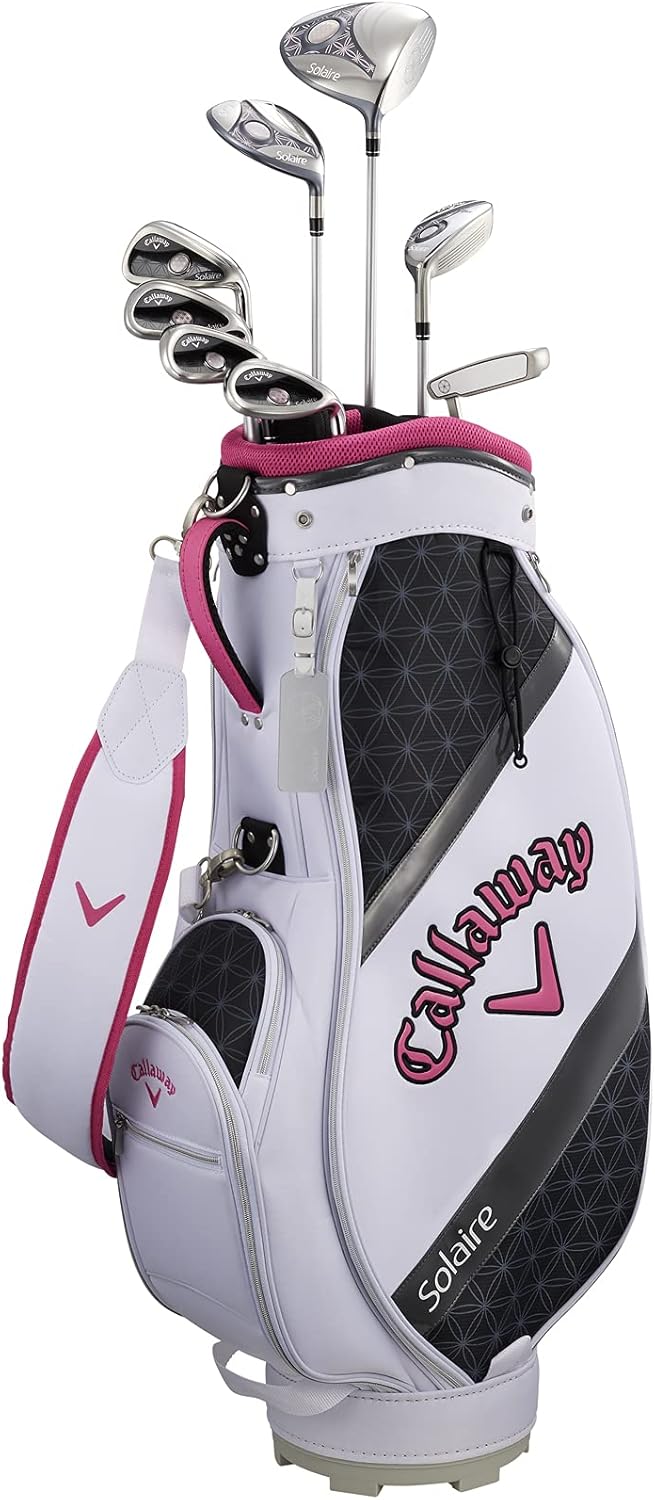 レディースクラブセット Callaway SOLAIRE 9本・キャディバッグ・ヘッドカバー付き