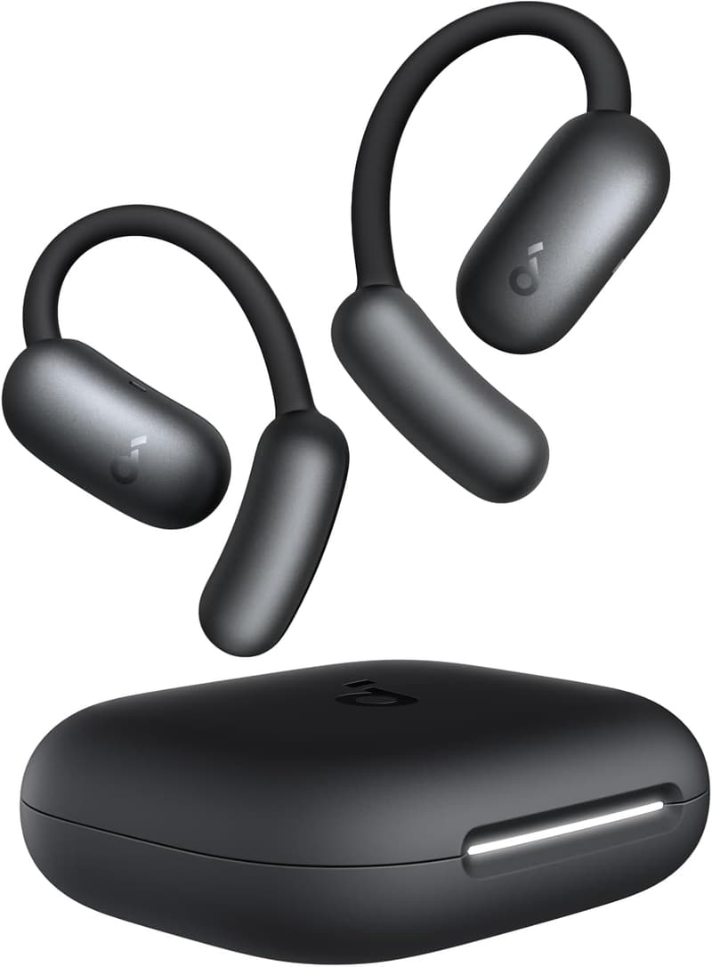 Anker Soundcore AeroFit 2 ワイヤレスイヤホン（Bluetooth 5.4） 最大42時間再生/IP55防塵防水/ミッドナイトブラック