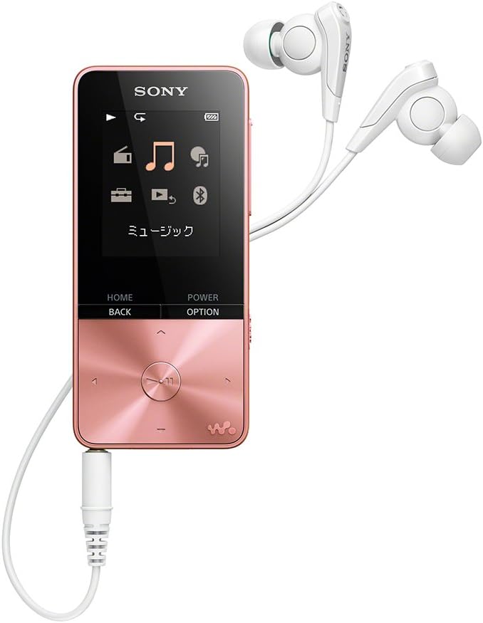 Bluetooth対応16GBウォークマン Sシリーズ NW-S315 - 最大52時間再生、イヤホン付属（ライトピンク）