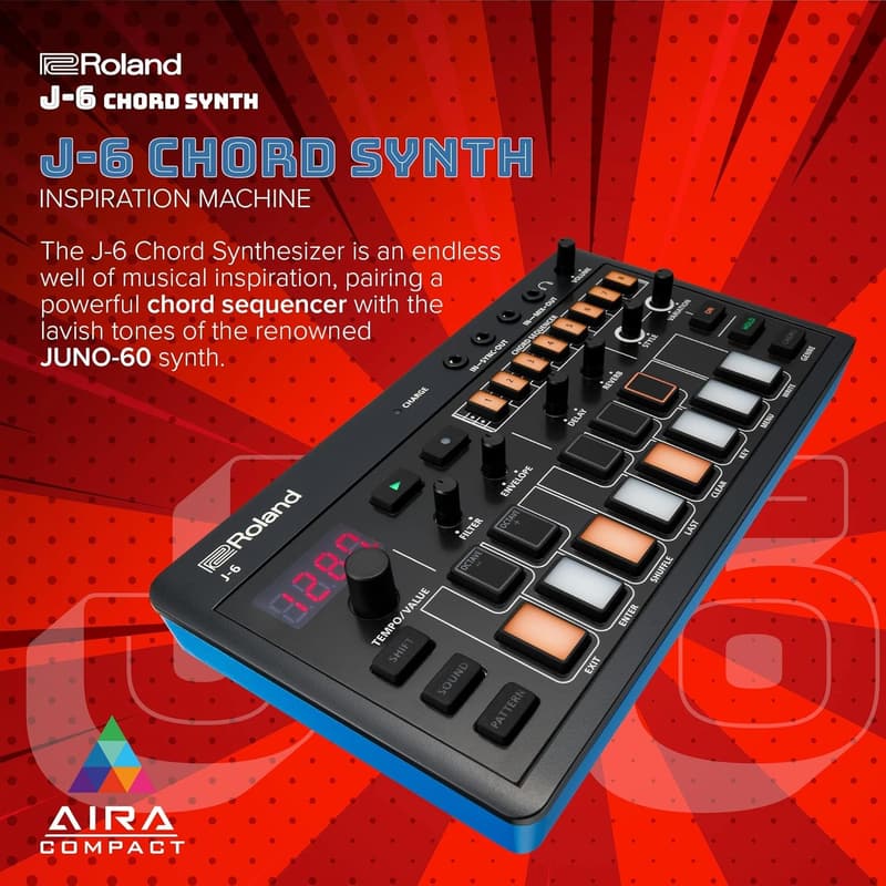 ローランド AIRA Compact コードシンセサイザー JUNO-60サウンド搭載 USB-C 最大4.5時間駆動