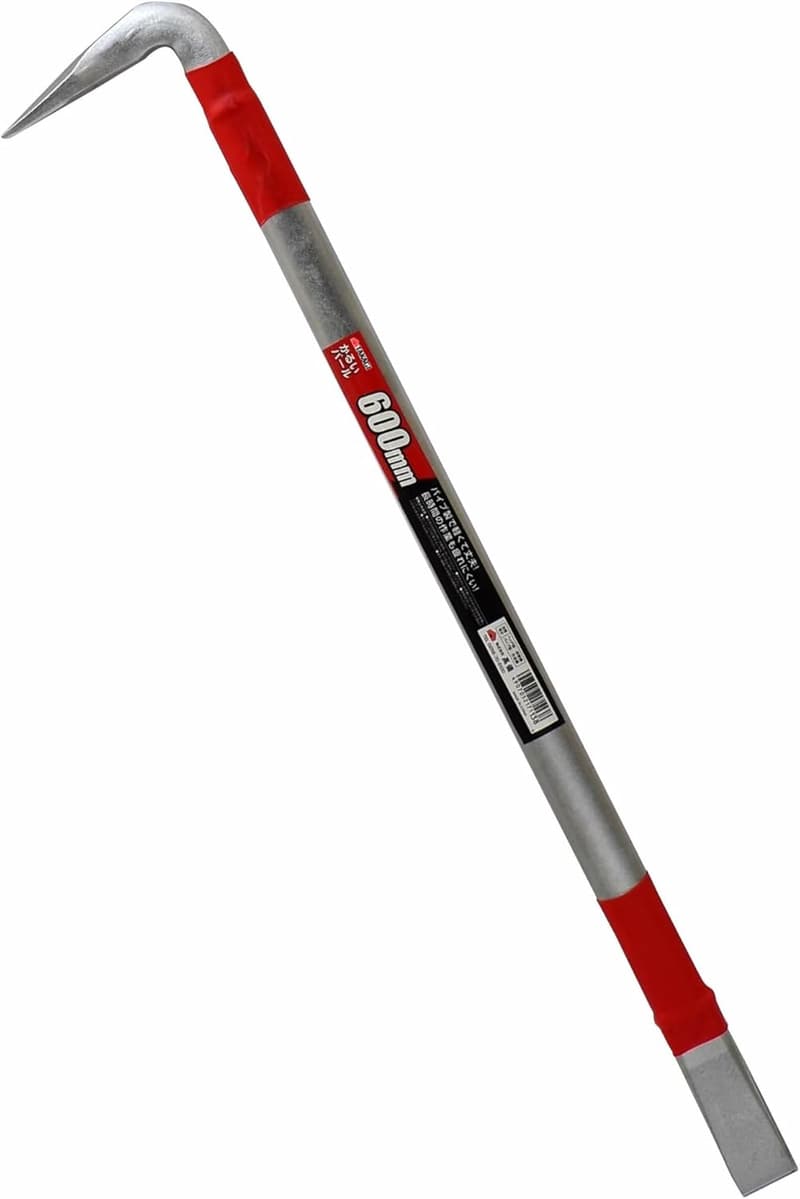 軽量・丈夫な600mm釘抜きバール - てこ作業や解体に最適