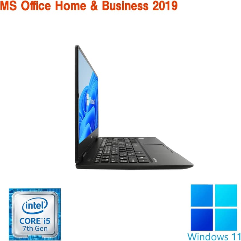 整備済み NEC ノートPC VK23 12.5型 フルHD 第7世代 i5 Win11 Pro MS Office搭載 256GB SSD 4GB RAM