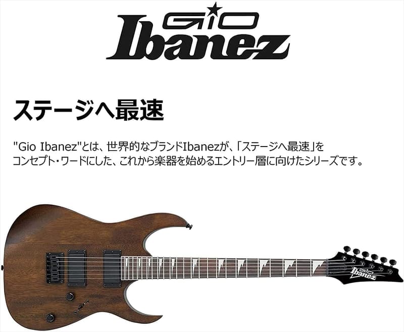 初心者向けエレキギター GRG121DX-BKF (ブラック・フラット)