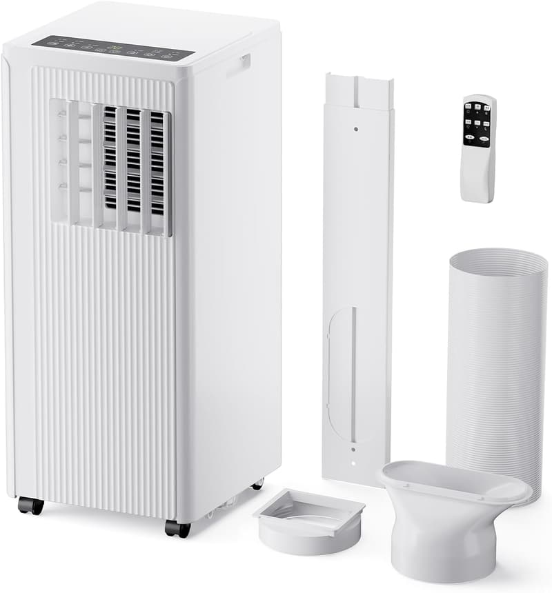 家庭用移動式エアコン JYWINA スポットクーラー 2025年モデル 冷房10畳対応 小型ノンドレンタイプ