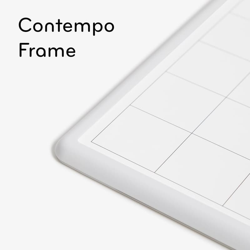 ホワイトフレームの11x14インチ マグネット式月間ホワイトボードカレンダー
