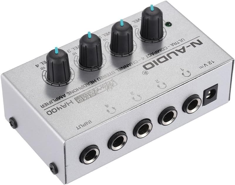 N-AUDIO HA400 4チャンネル ヘッドフォンアンプ（電源アダプタ付き）