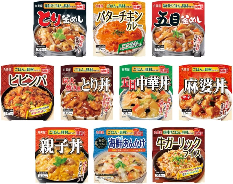 どんぶりアソートセット 10種類（親子丼・麻婆丼・ビビンバ・海鮮あんかけ他）