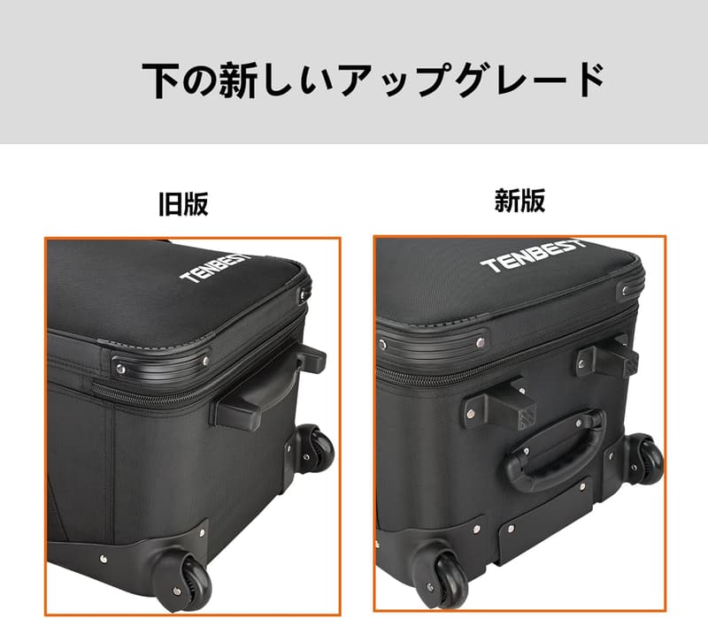 写真スタジオ機器用 ローリングバッグ 大容量 防水 1680Dナイロン 100x37x33cm