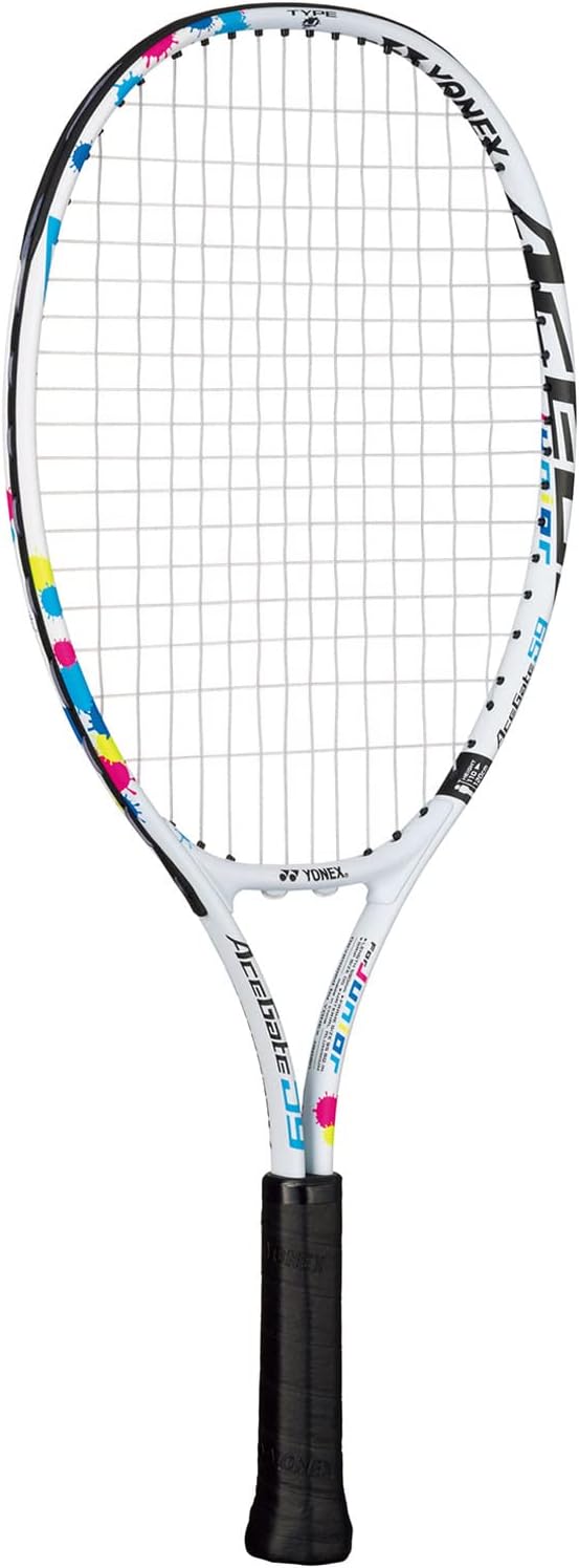 ジュニア用ソフトテニスラケット ACEGATE ホワイト 110-140cm 子供用