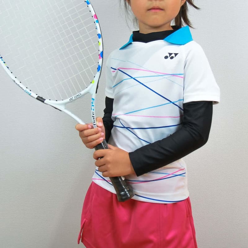ジュニア用ソフトテニスラケット ACEGATE ホワイト 110-140cm 子供用