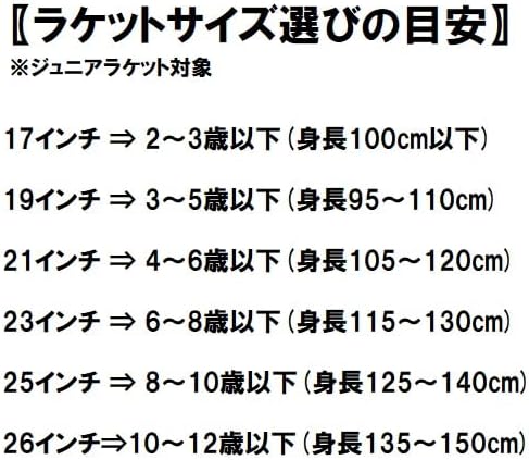 キッズ向けウイルソン硬式テニスラケット 17~21インチ [ガット張り済み]