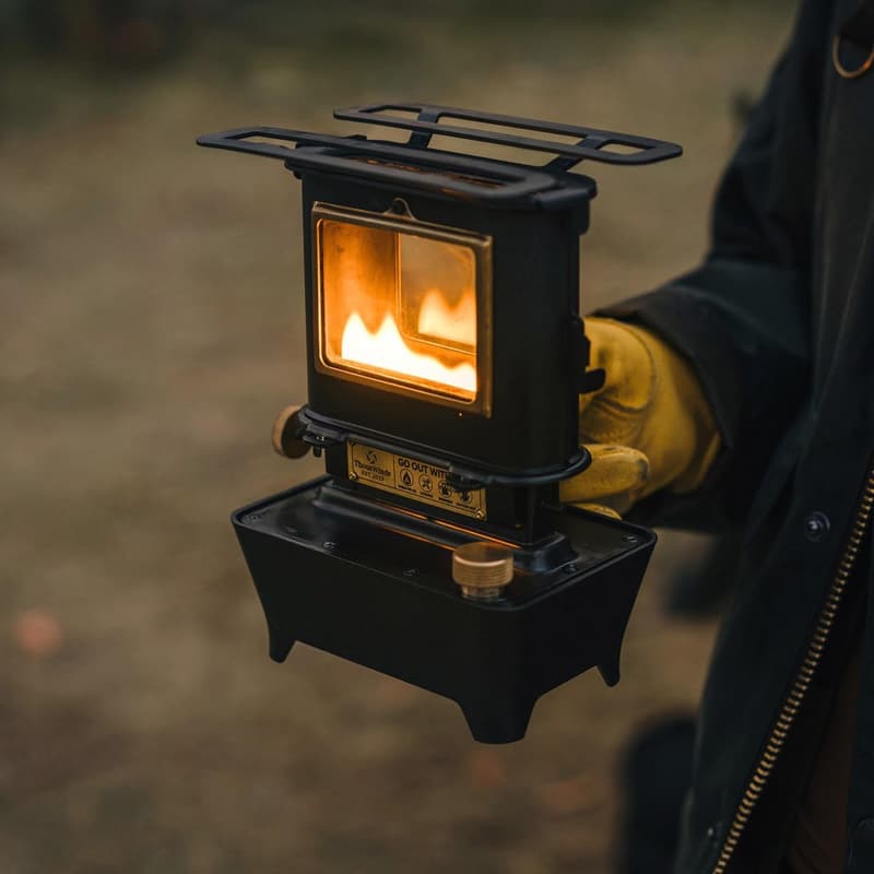 アウトドア用アイロンストーブ ファイヤーダンスストーブ 替え芯付き